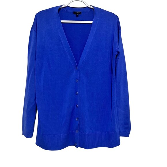 Talbots Women Cardigan Blue‎ Button Down V Neck Sweater Size XS - Picture 1 of 6